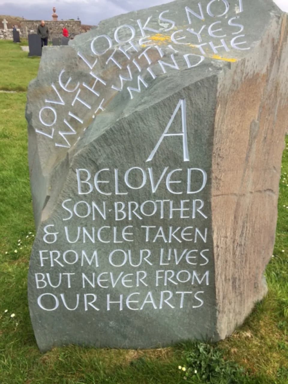 Alexander McQueen - Lee Alexander McQueen Headstone Back, Kilmuir, Isle of Skye