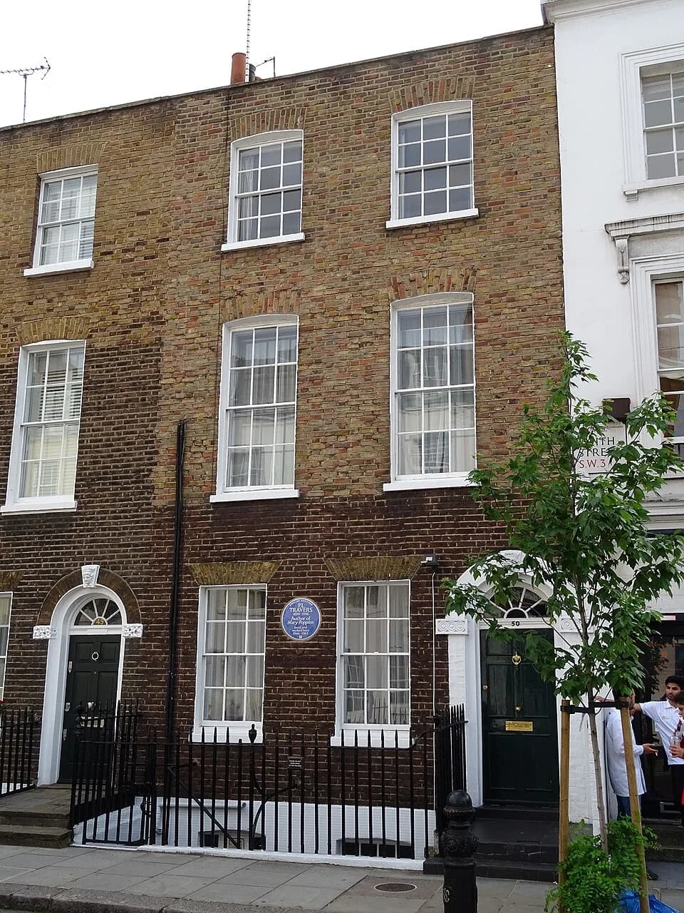 P. L. Travers - "P.L. Travers 1899-1996 Author of Mary Poppins lived and worked here 1946-1962" - 50 Smith Street, Chelsea, London SW3 4EP