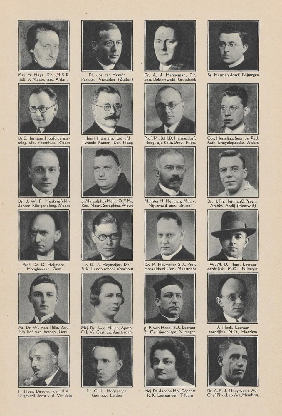Corneille Heymans - Deel medewerkers De katholieke encyclopaedie, 1933-1939 (7)