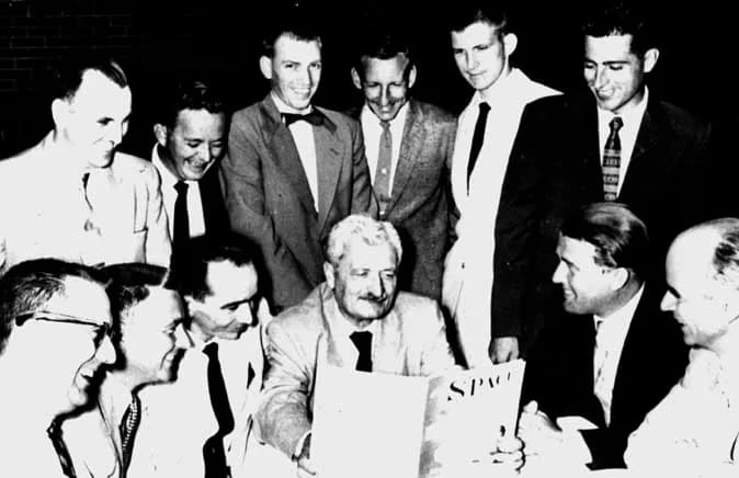 Hermann Oberth - The Rocket City Astronomical Association put out the first edition of the locally edited Space Journal, a new magazine dealing with space travel and the astrosciences. The first issue