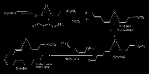 Georg Wittig - LeukotrieneA synthesis.png