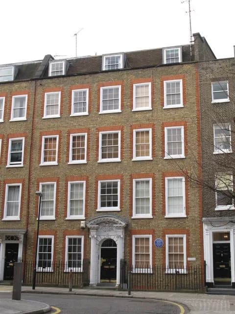 Dorothy L. Sayers - 23 &amp; 24 Gt. James Street, WC1 Shows the location of 1237429.
