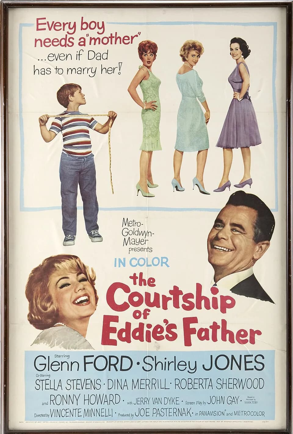 Glenn Ford - Theatrical poster for the film The Courtship of Eddie's Father (1963)