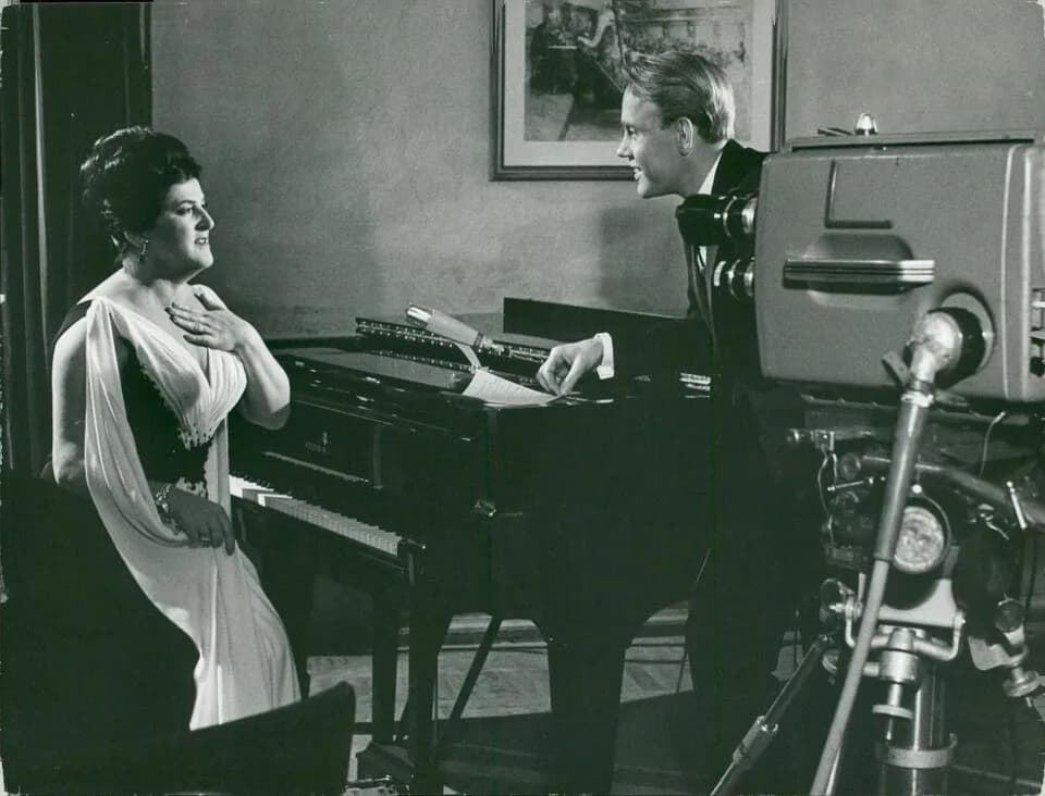 Birgit Nilsson - Birgit Nilsson intervjuas av TV:s Lennart Swahn.