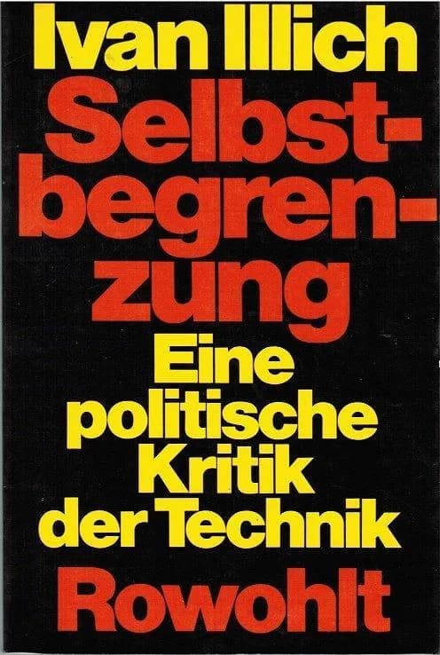 Ivan Illich - book cover of Selbstbegrenzung