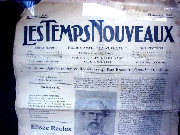 Élisée Reclus - Les Temps Nouveaux - 15 juillet 1905