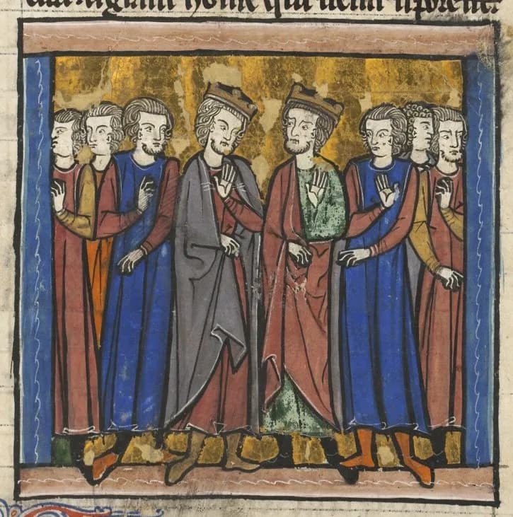 Conrad III of Germany - Assemblée d'Acre (1148). BnF, Département des manuscrits, Français 779 f.159.