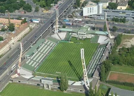 Flórián Albert - Albert Flórián Stadion, Ferencváros Budapest, Hungary, aerial photography