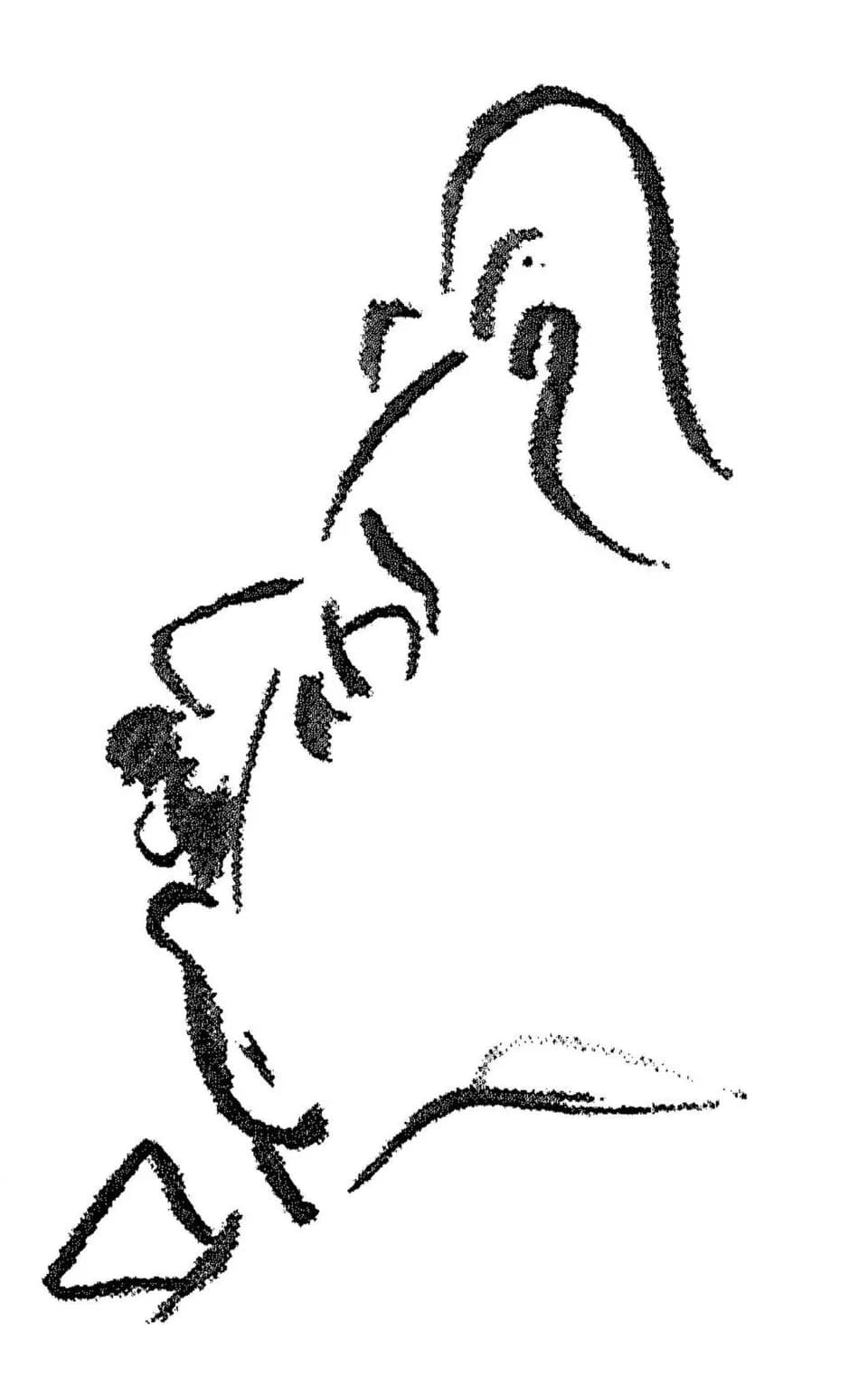 Arnold Bennett - Caricature of Arnold Bennett in Low's autobiography.
