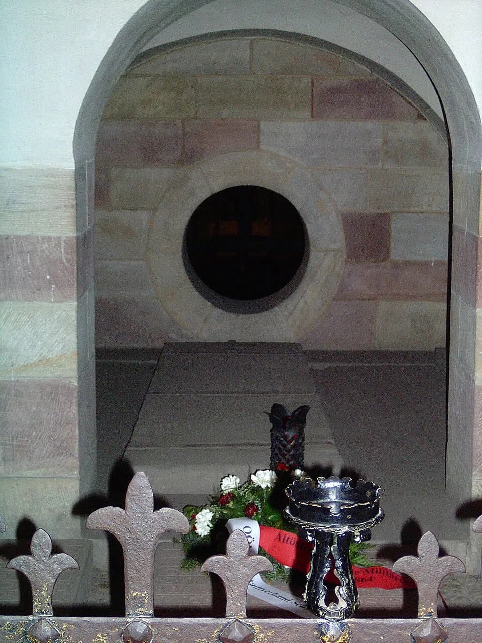 Conrad II - The grave of Conrad II, Holy Roman Emperor at the crypt of the cathedral of Speyer, Germany