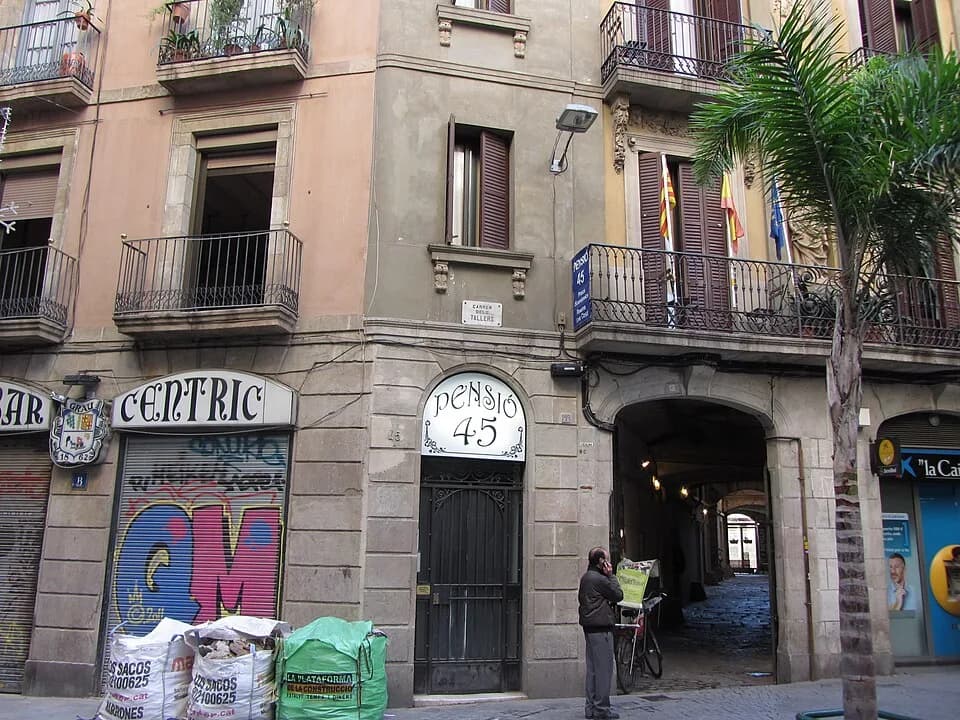 Roberto Bolaño - Casa donde vivió Roberto Bolaño en la Calle Tallers, Barcelona.