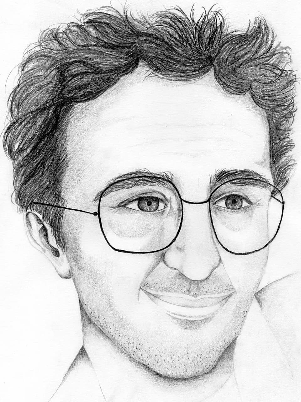 Roberto Bolaño - This image was provided to Wikimedia Commons as a contribution
from an art &amp; design school thanks to a collaboration between Llotja and Amical Wikimedia.