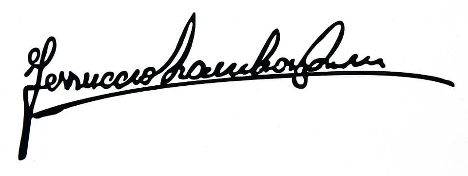 Ferruccio Lamborghini - Autograph of Ferruccio Lamborghini