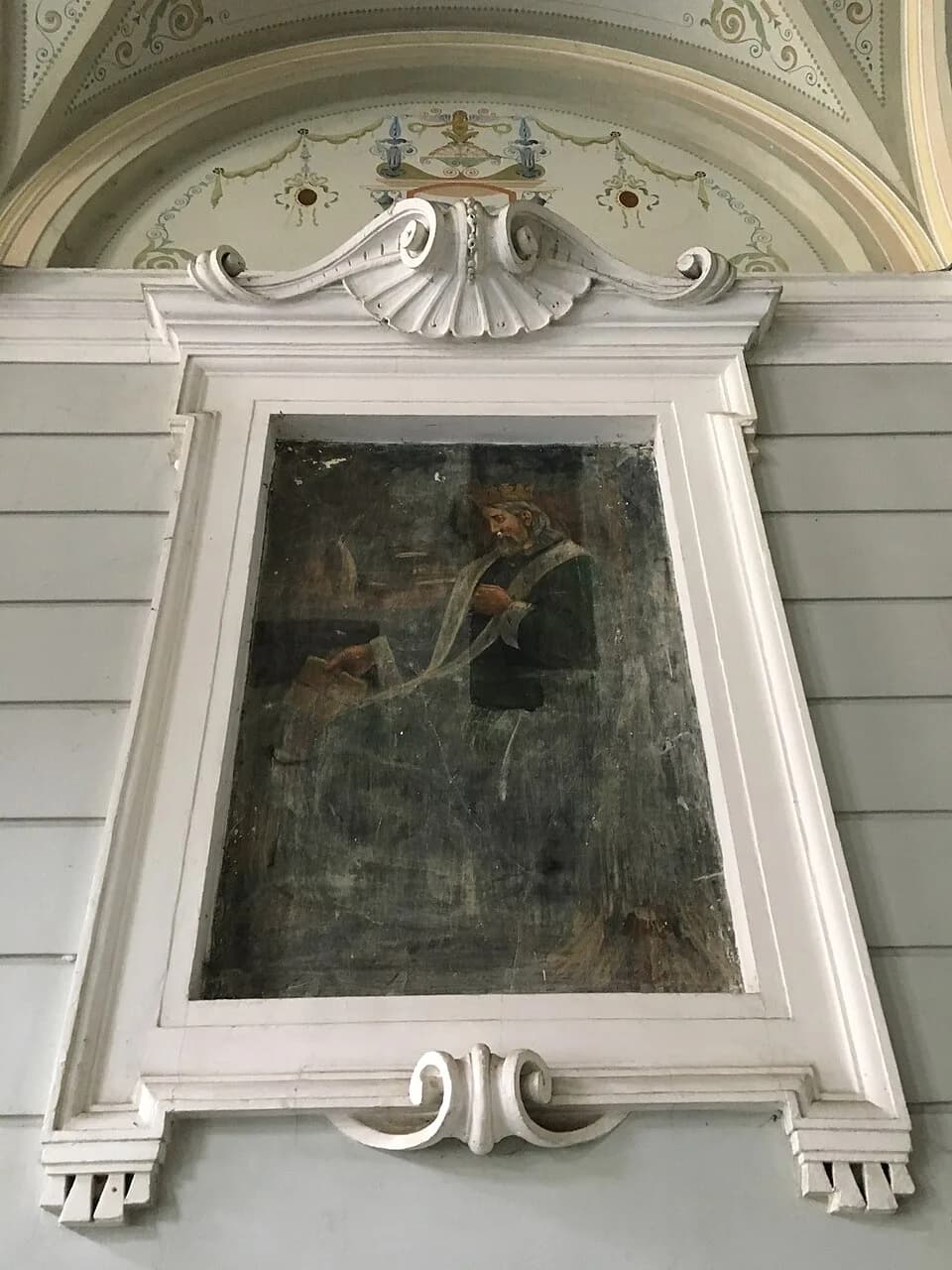 Andrew II of Hungary - II. András magyar király freskója a marosvásárhelyi Törvényszék épületében