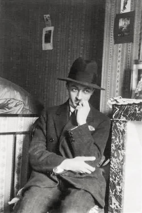 Sadegh Hedayat - Sadeq Hedayat in Paris. The subject died in 1951. It is likely this photo was published around 1927, thus its copyright probably expired around 1957.