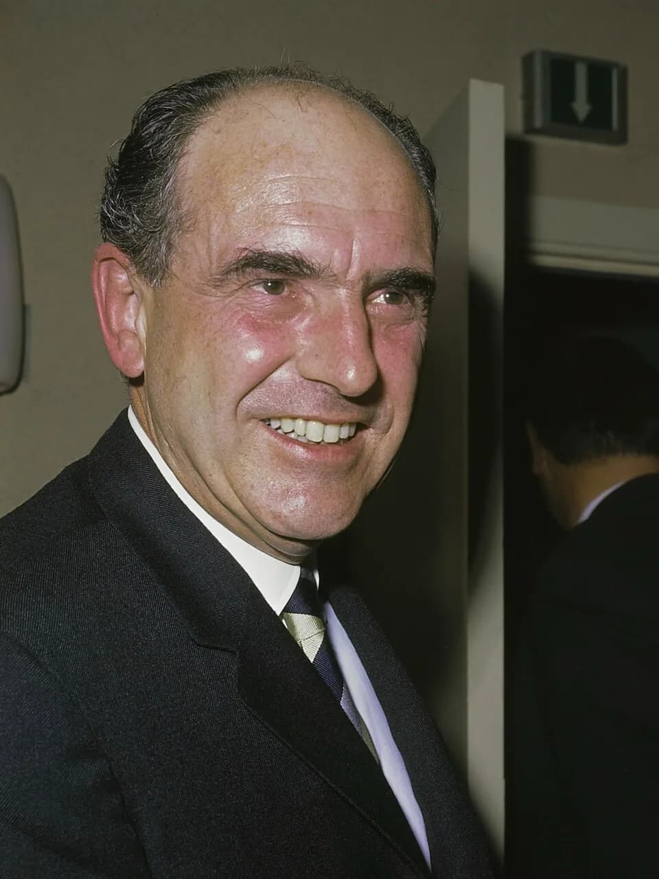 Andreas Papandreou - Andreas Papandreou (Griekenland) houdt persconferentie in Poort van Cleve, Amsterdam
24 april 1968