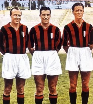 Gunnar Nordahl - Gre-No-Li: Gunnar Gren, Gunnar Nordahl and Nils Liedholm in AC Milan.