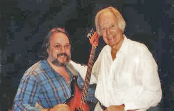 George Martin - Alberto Jorge (musician) with Sir George Martin