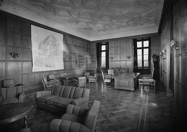 Maud of Wales - Queen Maud's living room at the Royal Palace in Oslo, after use as Nazi collaborator Vidkun Quisling's office during the 1940-1945 German occupation of Norway.