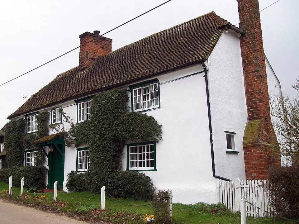 Louis Leakey - Steen Cottage, Nasty, Hertfordshire, 25 February 2011. A Grade II listed building built in the 16th or early 17th century.[1]