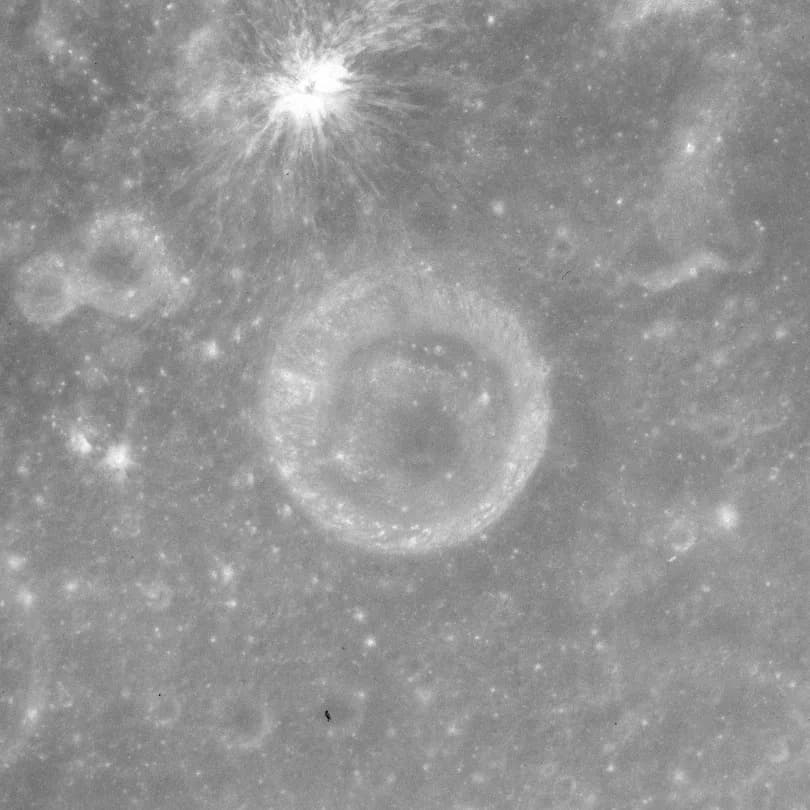 Louis Leakey - Leakey, on the moon.  Altitude 116 km, sun elevation 83 deg.