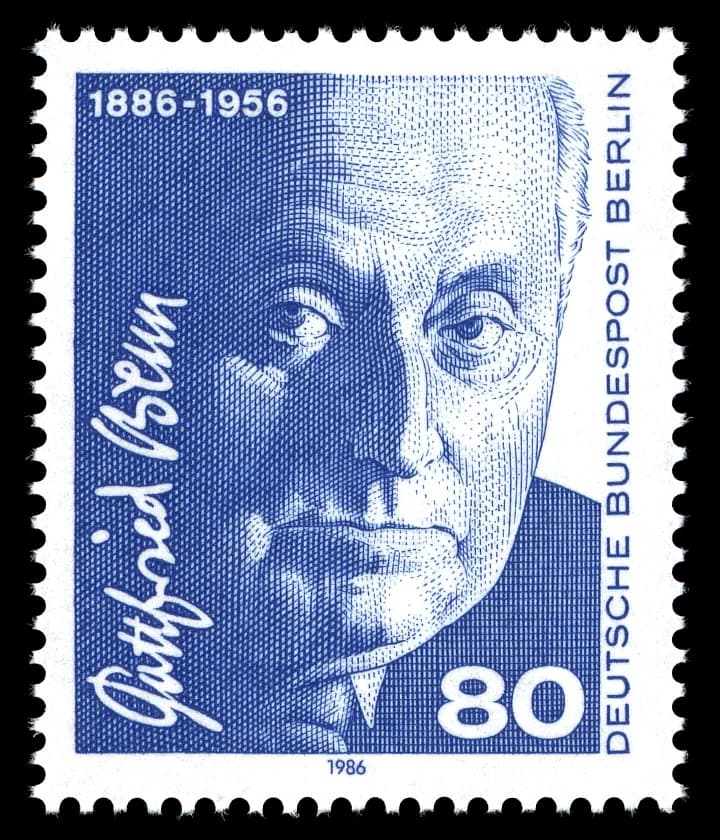 Gottfried Benn - Stamps of Germany (Berlin) 1986, MiNr 760.jpg