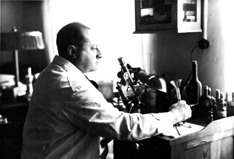 Gottfried Benn - For documentary purposes the German Federal Archive often retained the original image captions, which may be erroneous, biased, obsolete or politically extreme. ADN-ZB/Archiv
Dr.med. 