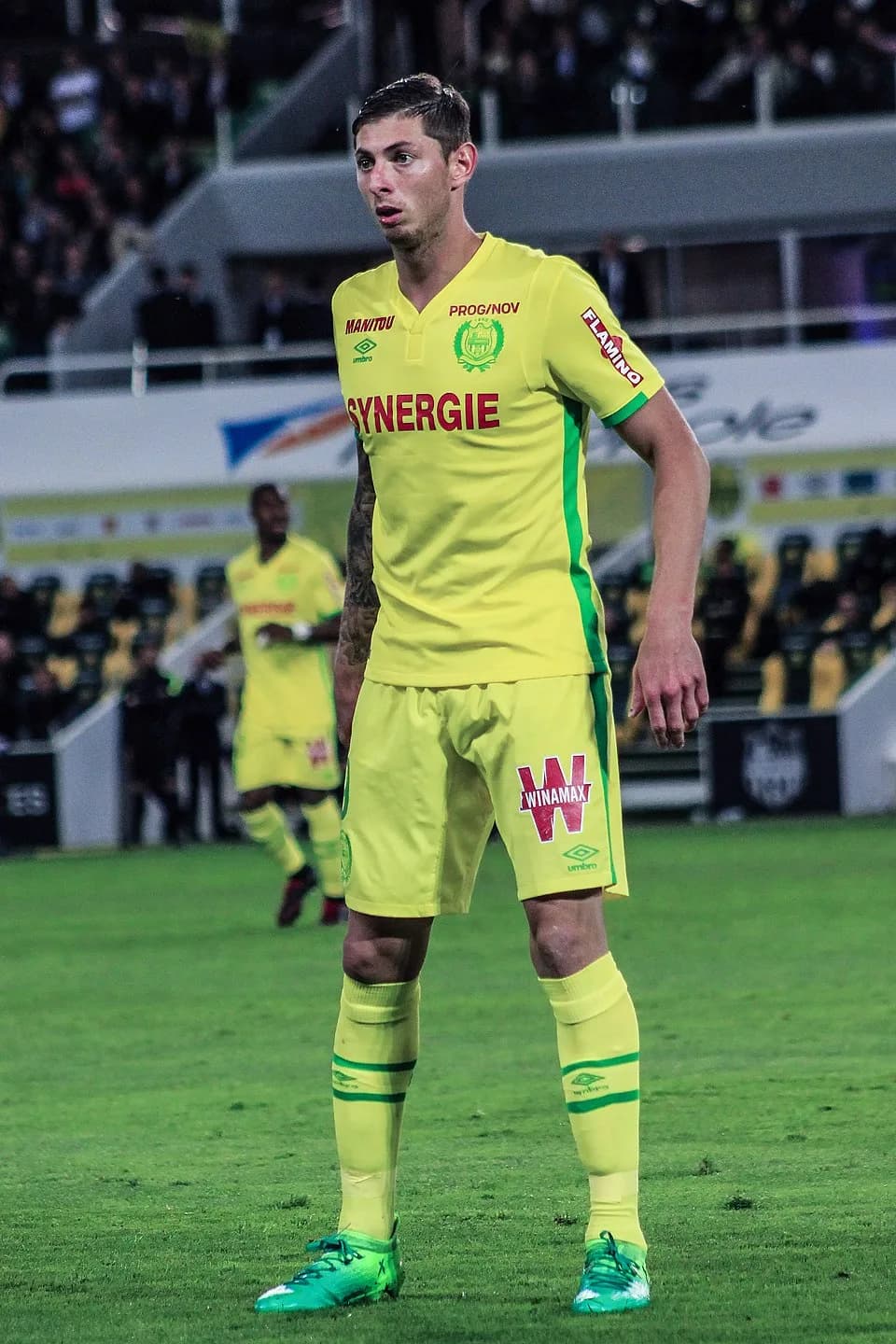 Emiliano Sala - Emiliano Sala in a match against Guingamp. Check uploader's description below.