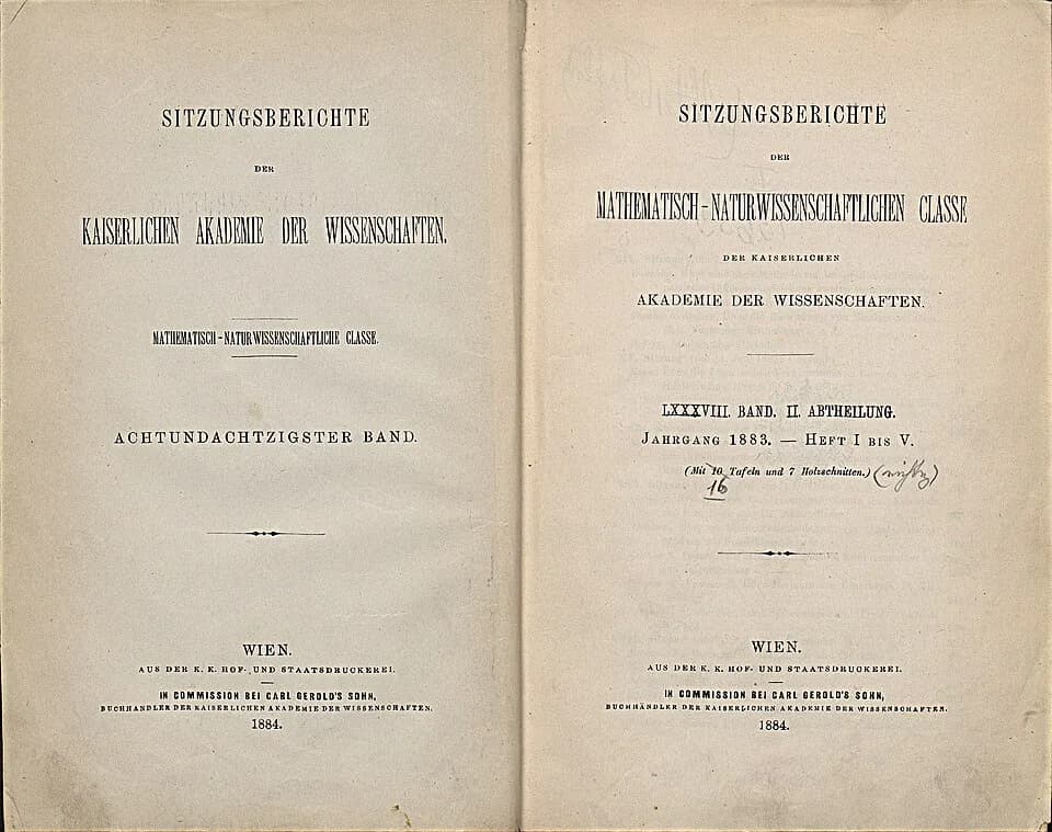 Johann Palisa - Bericht über die während der totalen Sonnenfinsternis vom 6. Mai 1883 erhaltenen Beobachtungen. Sitzungsbericht der kaiserlichen Akademie der Wissenschaften, 2. Abt., 88, 1883