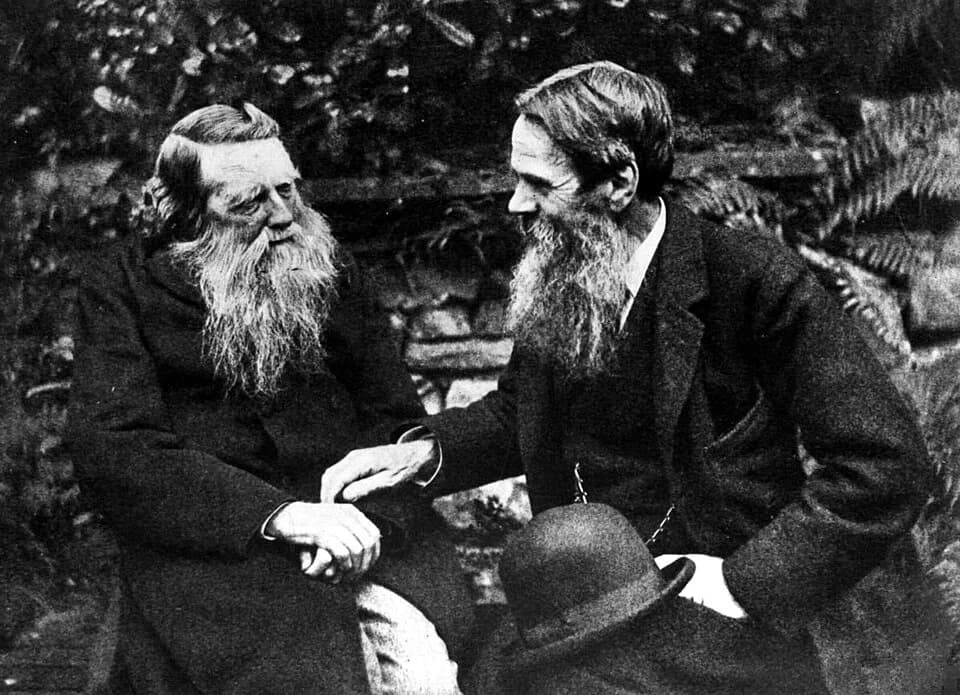 William Holman Hunt - John Ruskin and William Holman Hunt at Brantwood, Ruskin's home in the Lake District, northern England