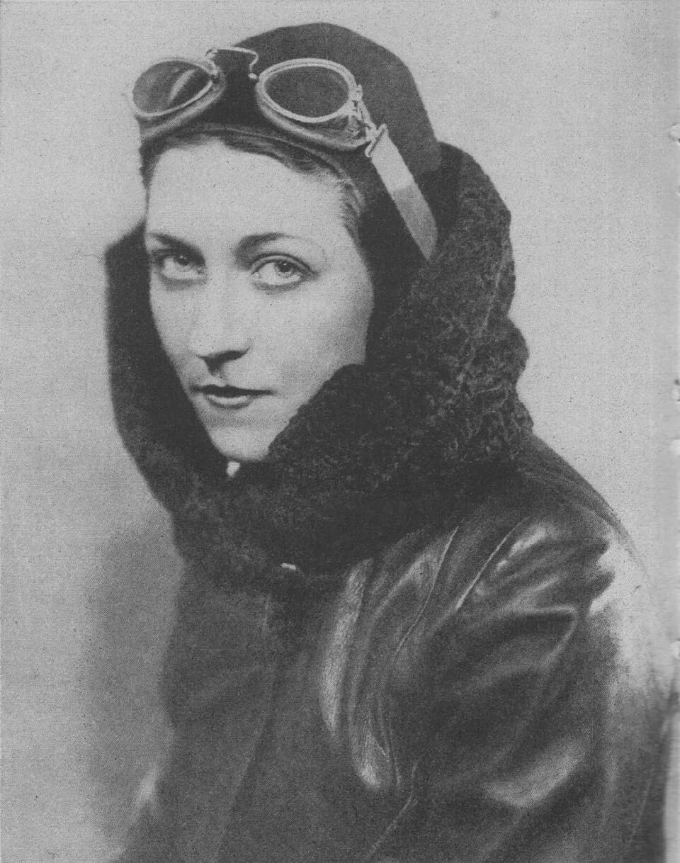 Amy Johnson - Miss Amy Johnson (Later Mrs. J.A.Mollison), who made a solo flight to Australia in May 1930
Approximate date of photograph: 1930