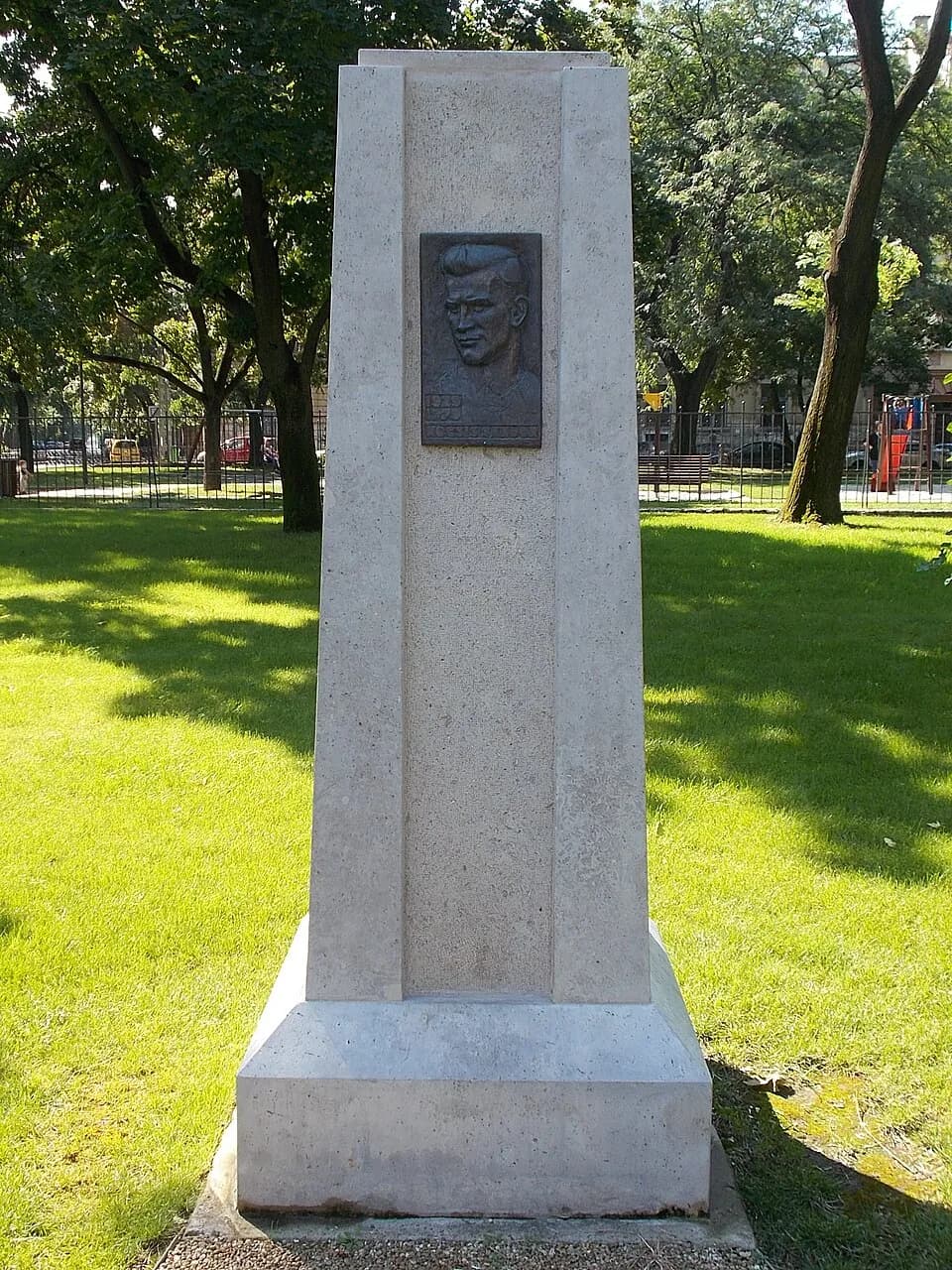 Sándor Kocsis - : Relief of Sándor Kocsis footballer. - Kálvária Square, Magdolna District, Budapest District VIII, Budapest.