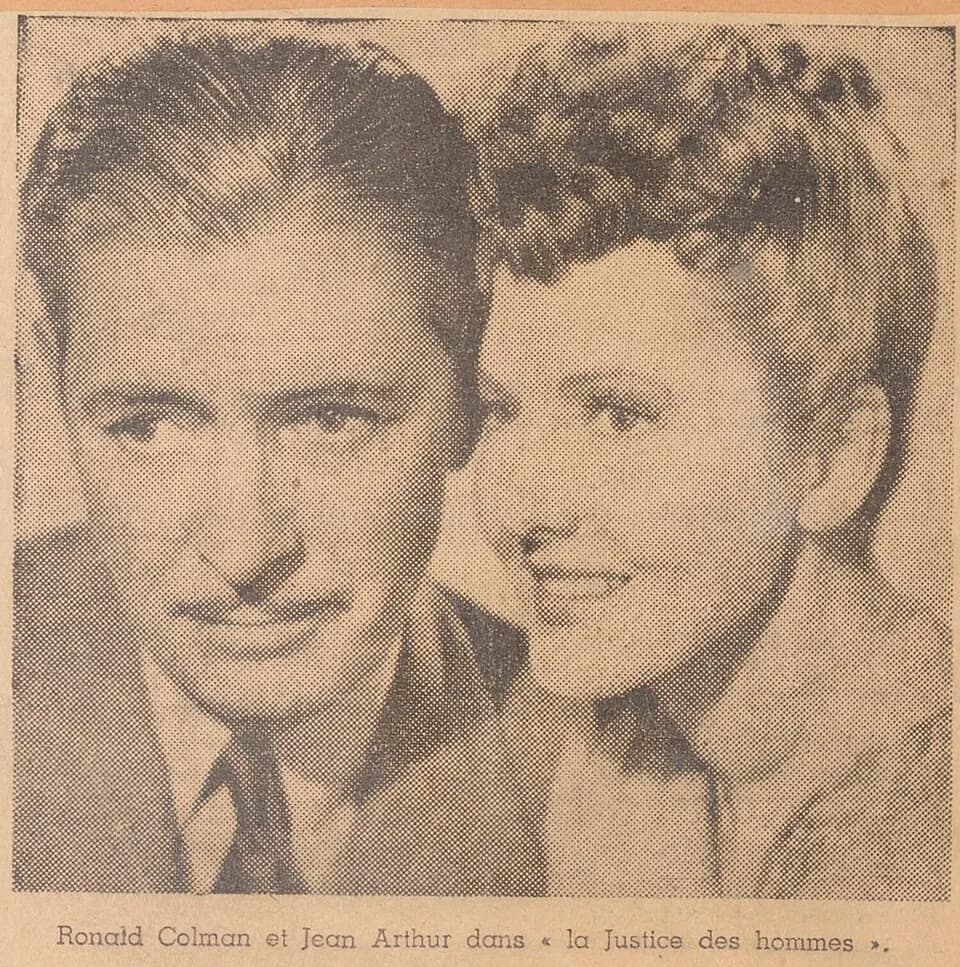 Ronald Colman - Sujet : The talk of the town (film)
Contient : coupures de presse

Langue : français