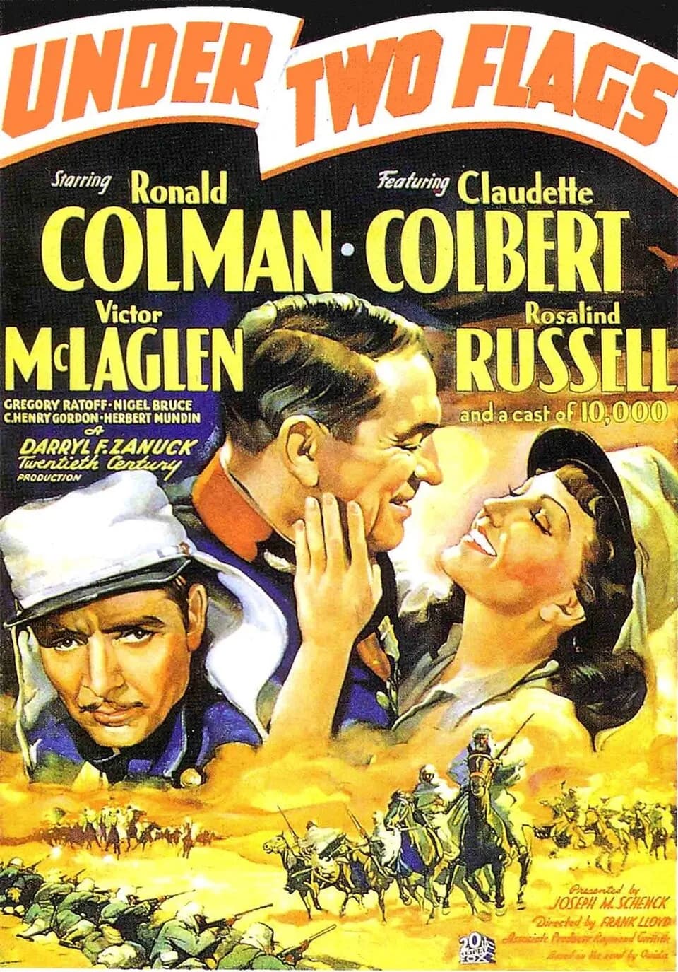 Ronald Colman - Poster for the 1936 film Under Two Flags.