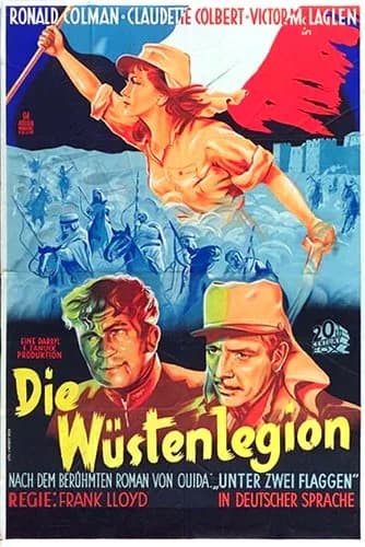 Ronald Colman - Poster for the 1936 film Under Two Flags in German.