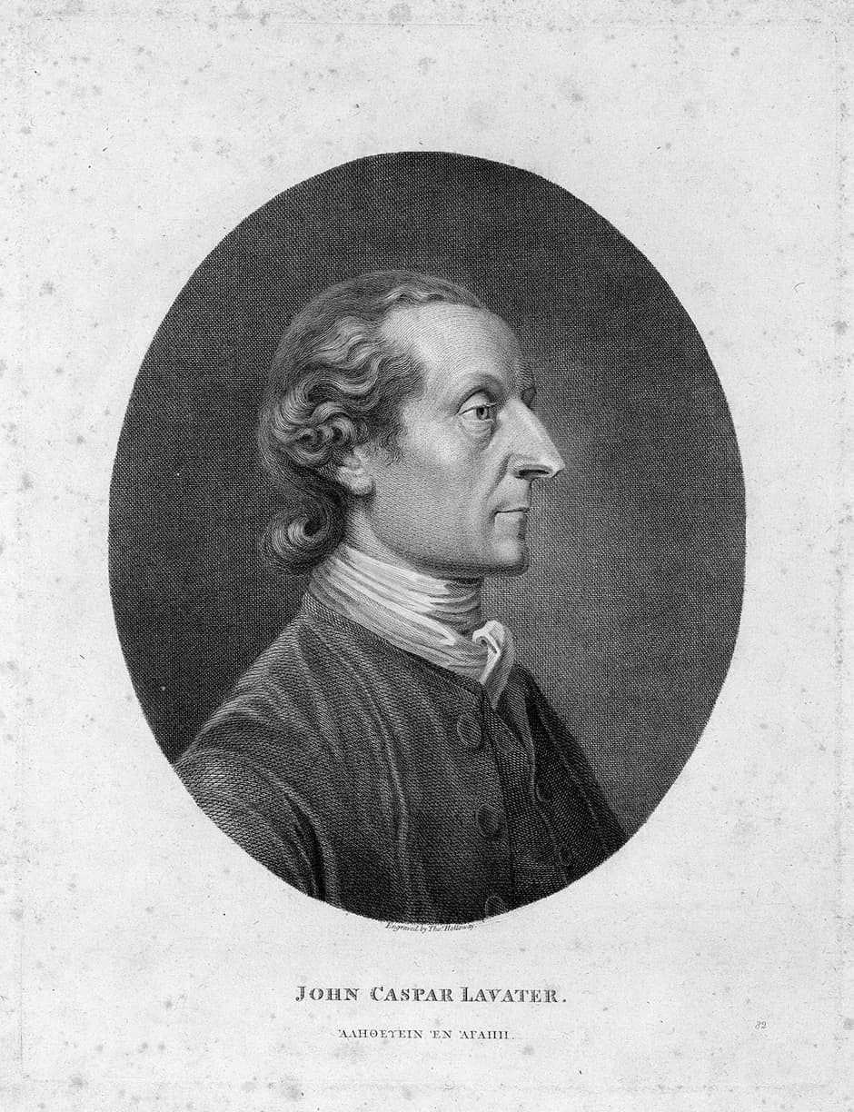 Johann Kaspar Lavater - Johann Kaspar Lavater. Brustbild im Profil nach rechts. Kupferstich nach einem Gemälde von Tischbein