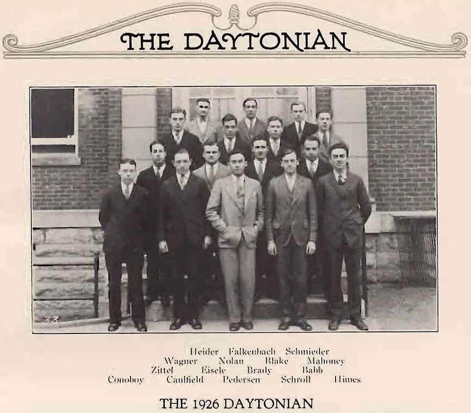 Charles J. Pedersen - Yearbook club photo