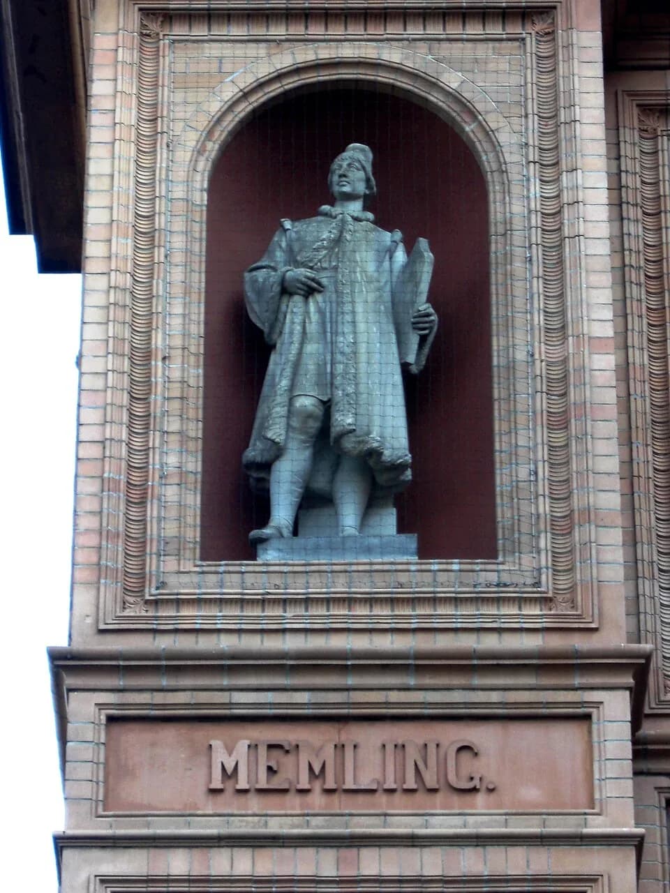 Hans Memling - Denkmal für Hans Memling; Kunsthalle HamburgThis is a photograph of an architectural monument.It is on the list of cultural monuments of Hamburg, no. 390.