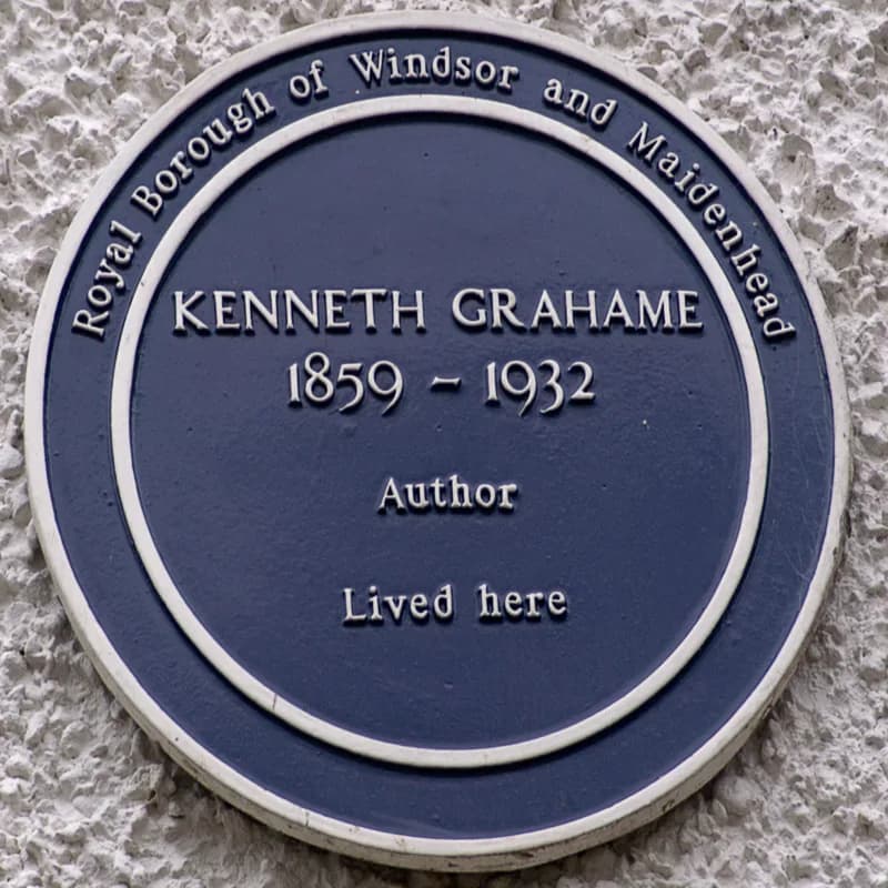 Kenneth Grahame - Kenneth Grahame's Blue Plaque at his family home in Cookham Dean Berkshire