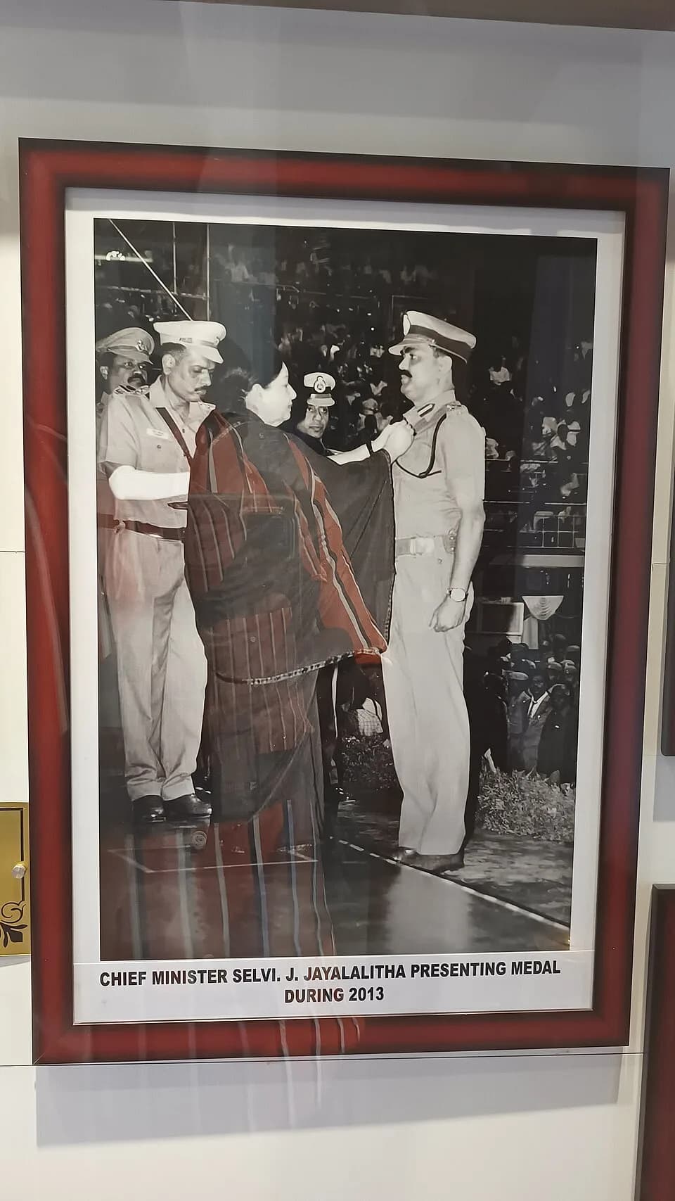 Jayaram Jayalalithaa - தமிழ்நாட்டின் தலைநகர் சென்னையில் எழுமூர் (தமிழ் பேரா. மு. வரதராசன்) (தற்போது மருவி எழும்பூர் என்றே அழைக்கப்படுகிறது) பகுதியில் தமிழ்நாடு காவல் அருங்காட்சியகம் உள்ளது. அங்கு எடுக