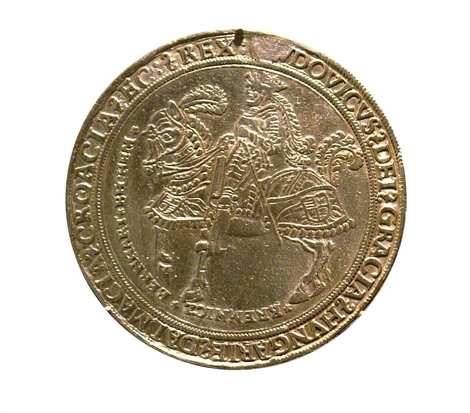 Louis II of Hungary - Ungarn, König Ludwig II., 1 1/2 Taler, Kremnitz
