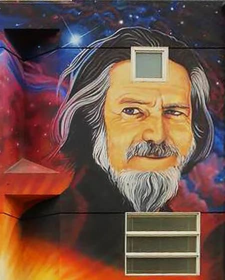 Alan Watts - Alan Watts (crop from a mural in Venice, California)