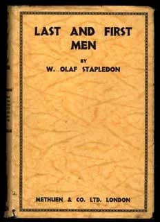 Olaf Stapledon - First edition cover of Last and First Men