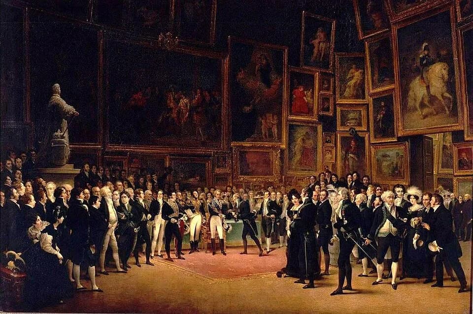Gioachino Rossini - François-Joseph Heim - Charles X Distributing Awards to the Artists at the Close of the Salon of 1824 - WGA11328.jpg