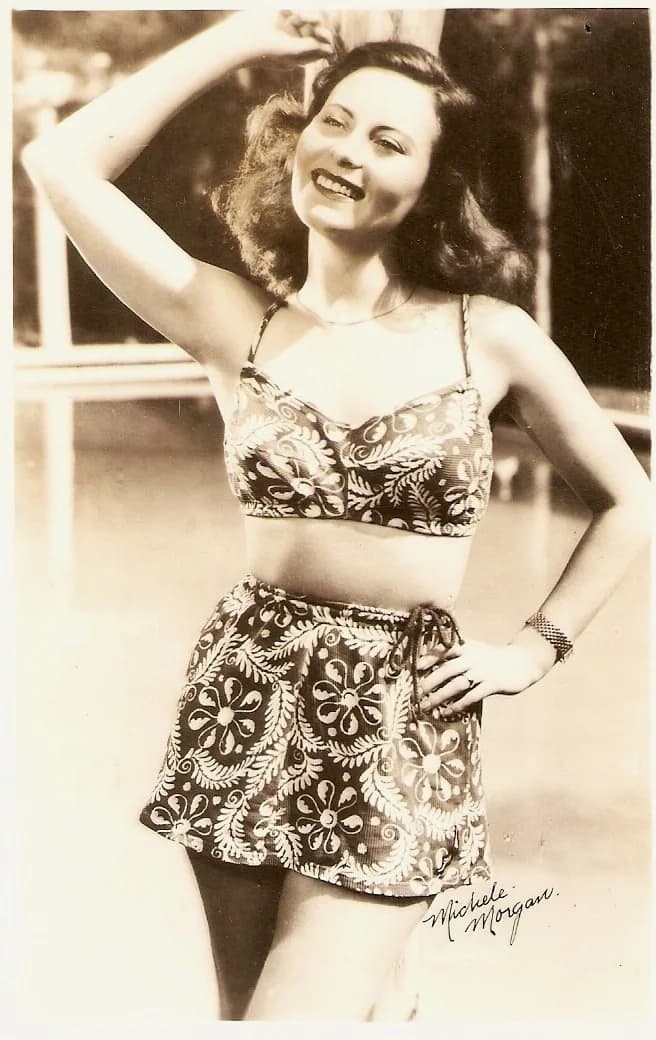 Michèle Morgan - American postcard of Michèle Morgan [1] who appeared in Hollywood films during the World War II
