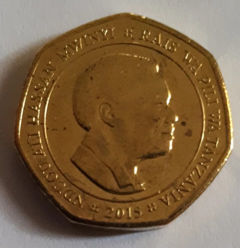 Ali Hassan Mwinyi - 50 Tanzanian shillings coin - Obverse - 2015