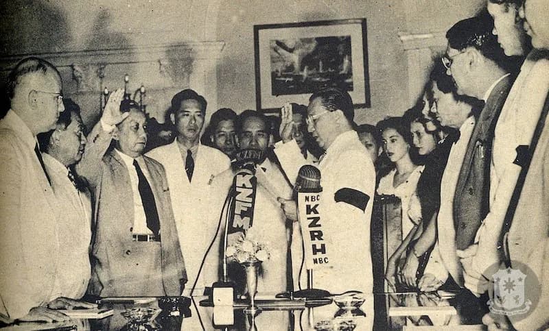 Elpidio Quirino - Vice-President Elpidio Quirino was inaugurated as the 6th President of the Philippines on April 17, 1948 at the Council of State Room, Executive Building, Malacañang Palace. The oath