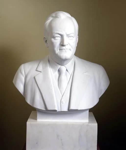 Hubert Humphrey - Hubert Humphrey bust from the United States Senate collection of Vice Presidential busts