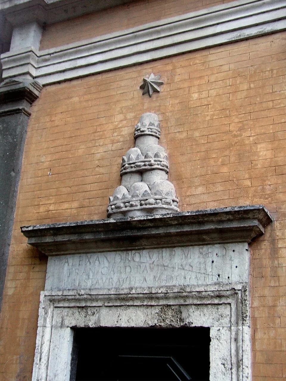 Alexander VII - San Giovanni in Oleo, Oratorio a Roma, stemma di Alessandro VII