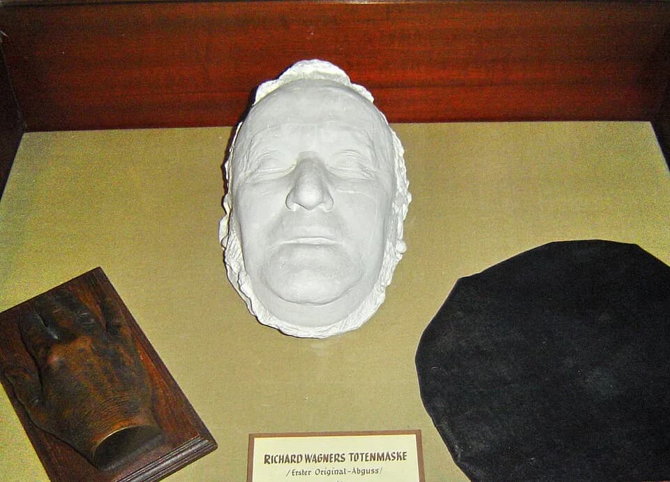 Richard Wagner - Bayreuth, Totenmaske von Richard Wagner, Haus Wahnfried.